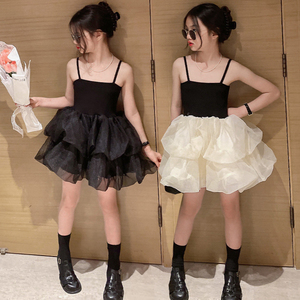 女童夏天连衣裙儿童装公主裙子姐妹夏裙礼服森系闺蜜女孩童装上学