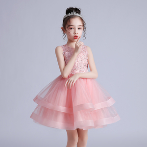 公主裙女童蓬蓬纱超仙洋气小女孩主持人礼服六一儿童演出服夏季