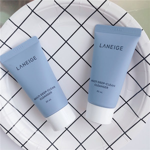韩国兰芝洗面奶小样30ml四合一多效洁颜膏洁面乳卸妆泡沫保湿净肤
