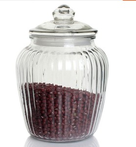 大号杂粮玻璃密封罐 玻璃储物罐 酿酒瓶泡菜坛子南瓜型罐玻璃罐子