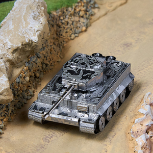 铁艺3D金属立体拼图DIY 坦克火炮军事高难度拼装模型 非儿童玩具