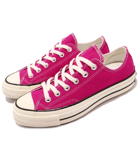 converse匡威玫红色桃粉色火龙果色高低帮男女帆布鞋161445c