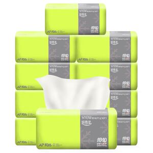 30包/8包妍雪柔3层抽纸整箱原木纸巾面巾300张餐巾孕婴卫生纸新品