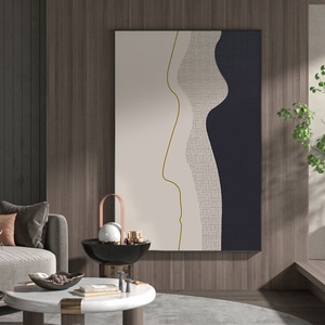 落地现代简约客厅装饰画大幅沙发背景墙挂画入户玄关走廊过道壁画