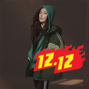 adidas阿迪达斯三叶草杨幂网红同款棉衣羽绒服保暖户外外套ed6590