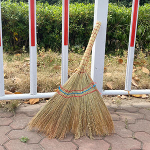 益美得老式手工扫把高粱芒草稻草植物秸秆草编扫把笤帚学校物业环