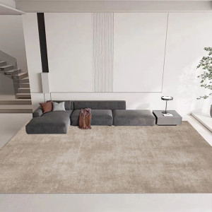 纯色轻奢地毯客厅加绒加厚茶几毯现代简约床边隔凉防滑大面积地垫