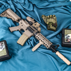 HK416电动连发软弹儿童玩具枪金属模型男孩可发射突击步枪M416