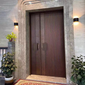 意式美心铸铝防盗门别墅入户门子母门家用进户门现代轻奢定制精雕