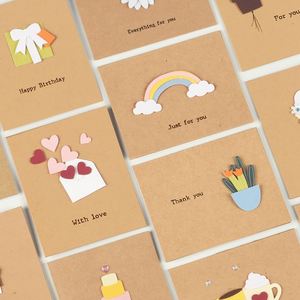 感恩节礼物迷你贺卡老师礼物幼儿园教师diy可写字ins风生日小纸片