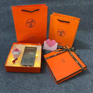 爱马仕/hermes原版高档纸袋香水口红包装手提袋礼品盒礼品袋子