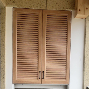 铝合金百叶门阳台装修定制太空铝橱柜烤漆燃气热水器门板水池定做