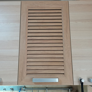 橱柜门订制浴室柜洗衣柜百叶门定做太空铝合金门板水池白色防腐