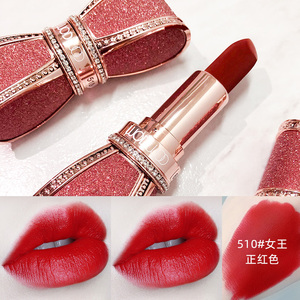 wodwod蝴蝶结口红丝绒哑光不沾杯不掉色防水平价大众彩妆夏季百搭