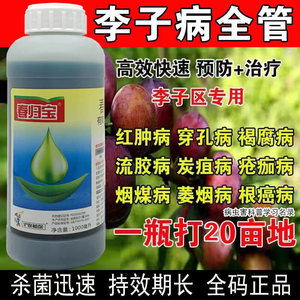 李子杀菌剂李子树病全治流胶病穿孔病褐腐病灰霉病烟煤病农药