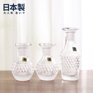 日本进口石塚硝子酱油醋瓶家用手工制水晶玻璃调料瓶子日式调味瓶