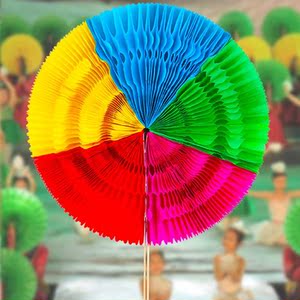 舞蹈道具手拿花彩色太阳花手翻花环团体操跳舞用的向日葵幼儿园.