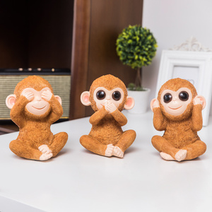 三不猴摆件创意