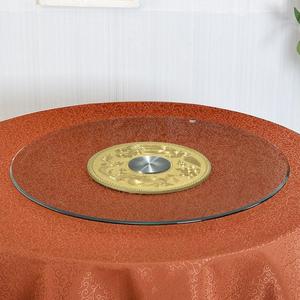 圆攴桌转盘转家用餐桌上的转动转台歺桌圆形园小转盘转台钢化玻