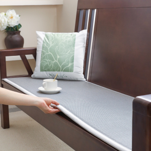 夏季凉席沙发垫冰藤席加厚中式实木坐垫子防滑飘窗垫通用定制