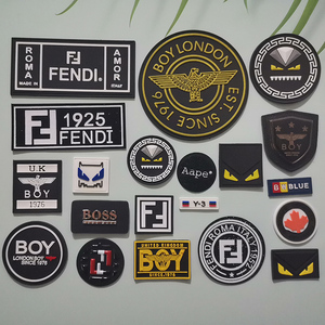 潮牌芬迪boy衣服装饰品牌y-3小恶魔boss徽章标志图案布贴自粘补丁