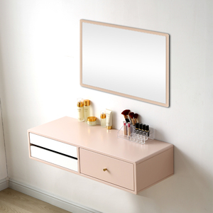 壁挂式梳妆台北欧实木烤漆现代简约吊柜床头柜大小户型化妆桌挂墙