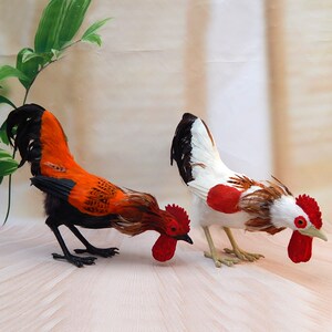 斗鸡模型假鸡仿真