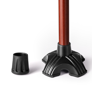 拐杖脚垫防滑拐棍橡胶底座手杖用拐杖头四脚座套四爪胶套胶垫