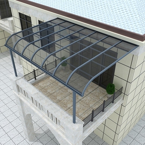 铝合金雨棚遮阳棚别墅庭院户外防雨雨搭家用露台阳台室外楼顶雨篷