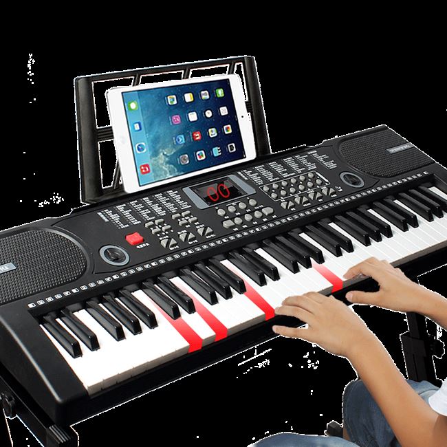 三森61键电子琴智能亮灯跟弹儿童初学钢琴宝宝女孩玩具3-12岁612