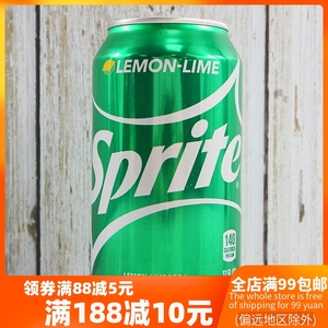 sprite lemon lime soda美国进口雪碧柠檬味汽水气泡饮料355ml