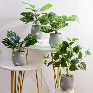 ins仿真植物盆栽桌面摆件创意绿植物盆景摆设室内餐厅办公室装饰