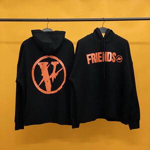 正确版本vlone藤原浩联名款闪电大v限定连帽衫卫衣外套情侣款