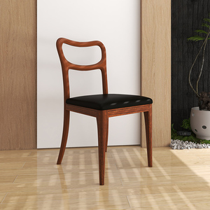 楷模 实木餐椅凯里餐椅新中式简约餐厅餐桌椅家具