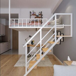 000人付款淘宝铁艺阁楼店铺隔层公寓楼阁床复式二层高架床仓储平台