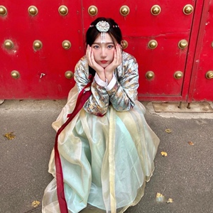 韩服男装朝鲜演出服韩国传统服饰朝鲜族韩服民族表演服装0人付款60