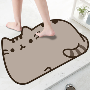 2024新款浴室地垫吸水防滑卫生间门口厕所卫浴洗手间猫咪耐脏脚垫