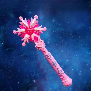 艾莎公主魔杖儿童女冰雪女王会发光的魔法棒爱沙音乐玩具小仙女棒