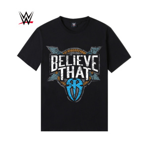 wwe潮牌2021春夏新品大狗罗曼雷恩斯印花t恤