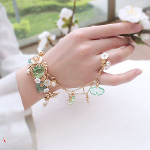 古风手链戒指一体流苏手链汉服手饰复古手环暗香疏影手链 戒指