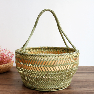 手工竹编竹篮子手提鸡蛋篮包装收纳篮筐蔬菜筐购物篮水果篮小菜篮