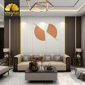 电视背景墙壁纸现代简约装饰墙布客厅壁布北欧风8d几何影视墙壁画