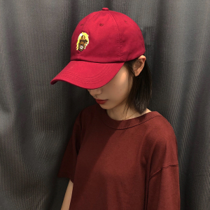 50锐森堡旗舰店天猫牛年帽子国潮卡通舞狮喜庆头像加绒红色棉帽