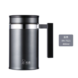 希诺(heenoor)保温杯带手柄大容量高档商务304不锈钢宽口带把保