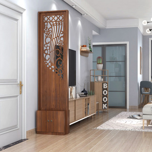 玄关柜隔断屏风镂空实木