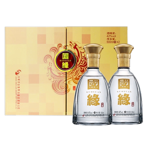 今世缘 42度国缘对开 500ml*2瓶礼盒装 浓香型白酒 商务送礼佳品