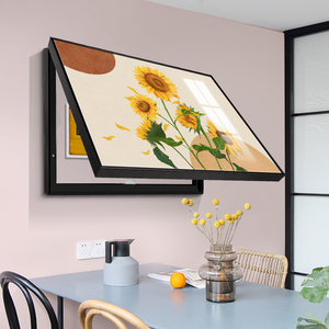 现代简约电表箱装饰画上掀配电箱遮挡箱挂画电闸箱向日葵壁画