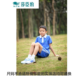 短袖短裤运动宽松休闲夏季学生深圳校服纯棉款式小学男生莎臣豹沙
