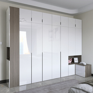 衣柜床头柜一体转角l型小房间省空间边柜顶柜五六门衣橱家用卧室