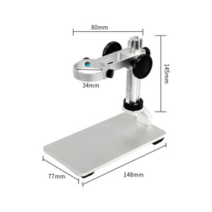 乐越电子显微镜配件固定升降支架拍照摆臂数码工业放大镜万向底座